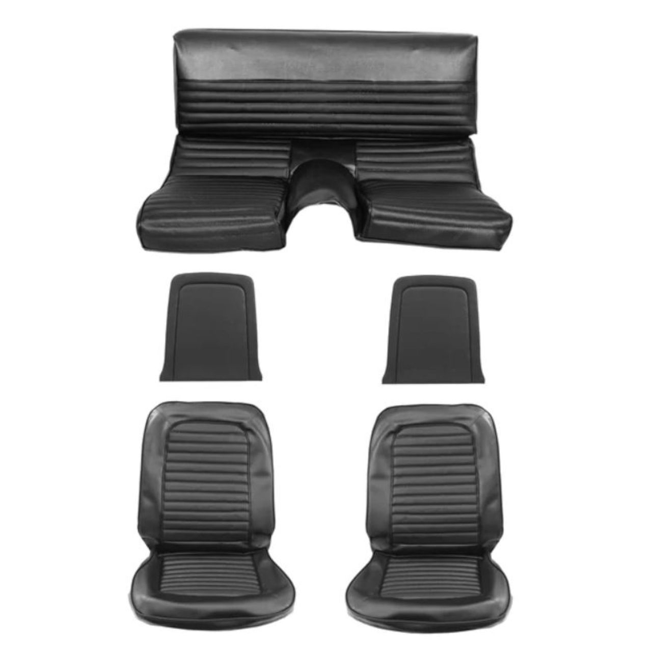 Sitzbezugsatz Standard, 66 Fastback, Schwarz (Black) Sitzbezugsatz Standard, 66 Fastback, Schwarz (Black)