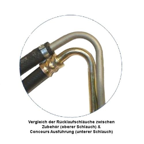 Rücklaufschlauch Servo, 65-66, V8, alle, Concours