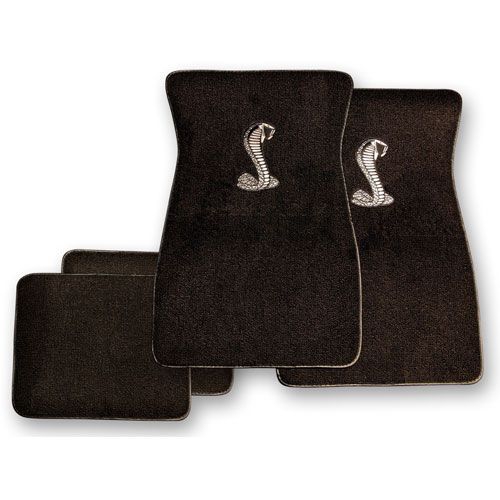 Teppich-Fußmatten mit Cobra (Black)