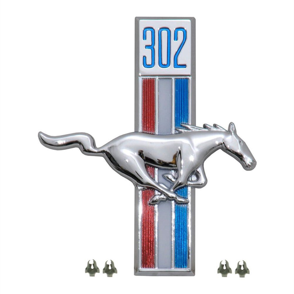 Kotflügelemblem 302, rechts, 67-68