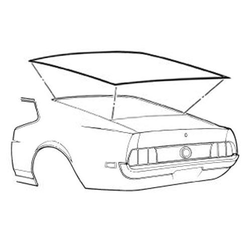 Dichtung Heckscheibe Fastback, 71-73, A-Qualität
