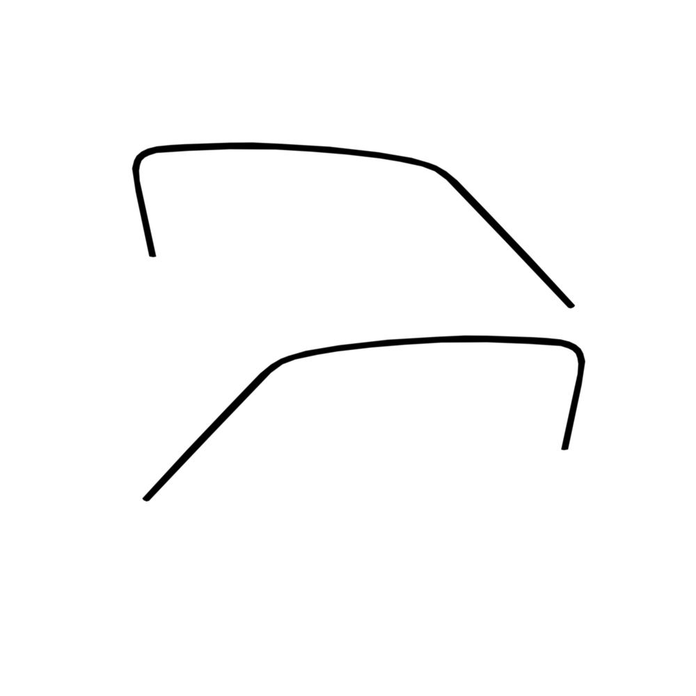 Dichtung Dachkante Fastback 65-66, A-Qualität