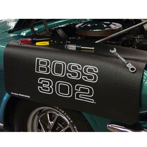Kotflügelschoner mit - Mustang BOSS 302 - Logo, Stück