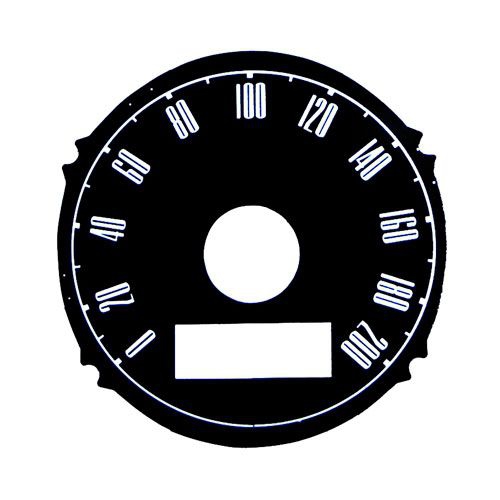 Tachoscheibe mit 200km/h Skala, 67-68 (120mph) Tachoscheibe mit 200km/h Skala, 67-68 (120mph)