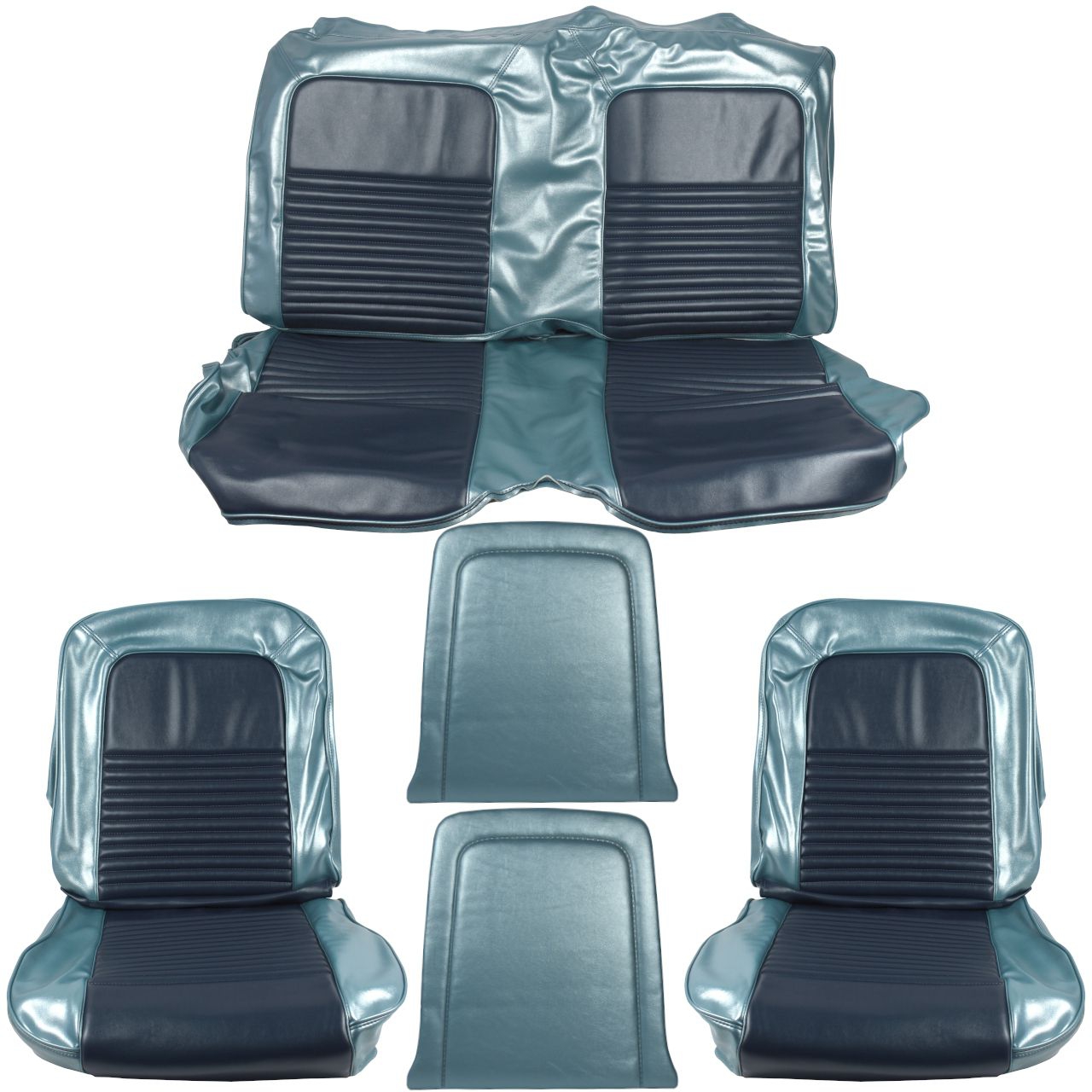 Sitzbezugsatz Standard, 67 Cabriolet, Blau (Blue)