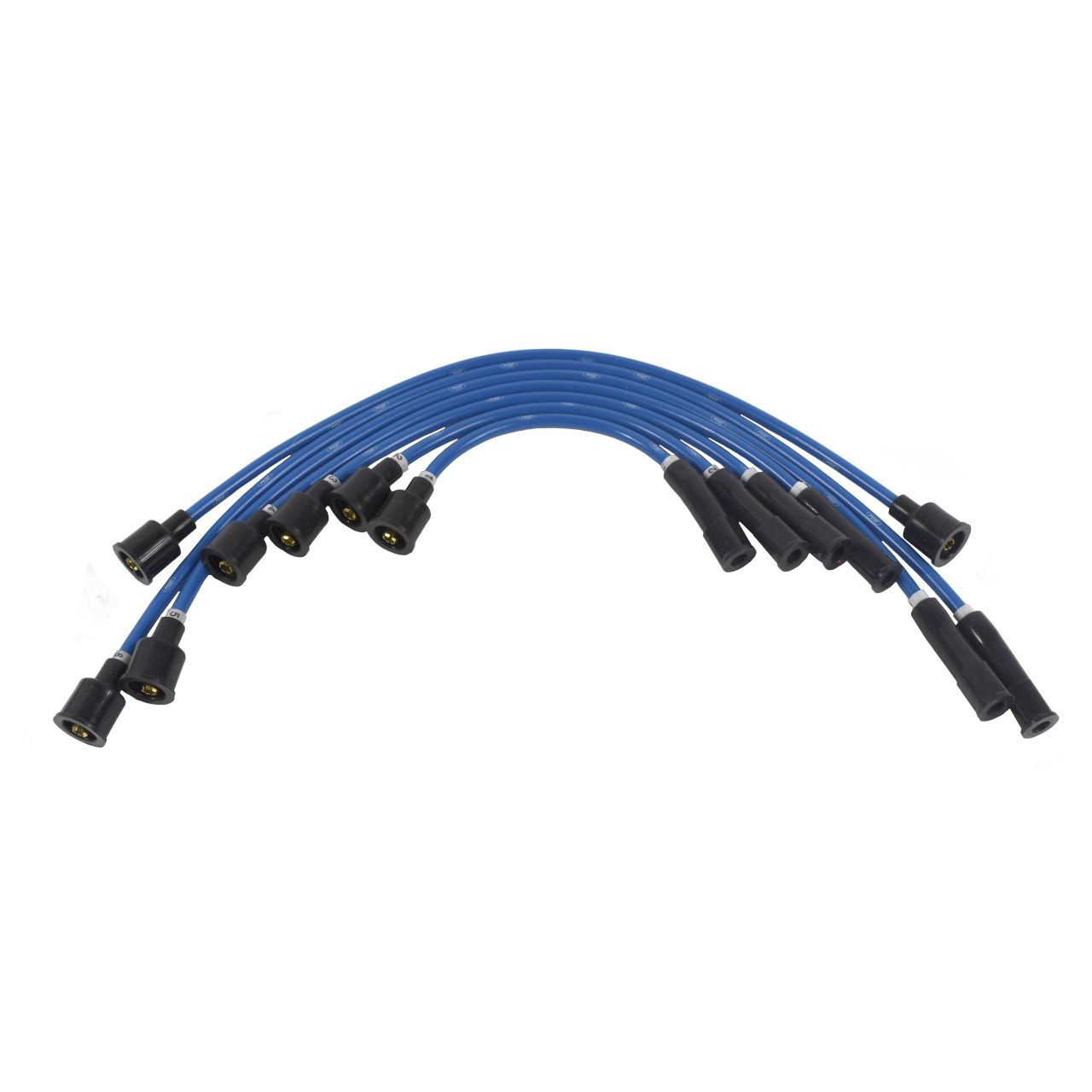Zündkabelsatz für 170-250cui, 8mm, Blau mit Ford Logo Zündkabelsatz für 170-250cui, 8mm, Blau mit Ford Logo