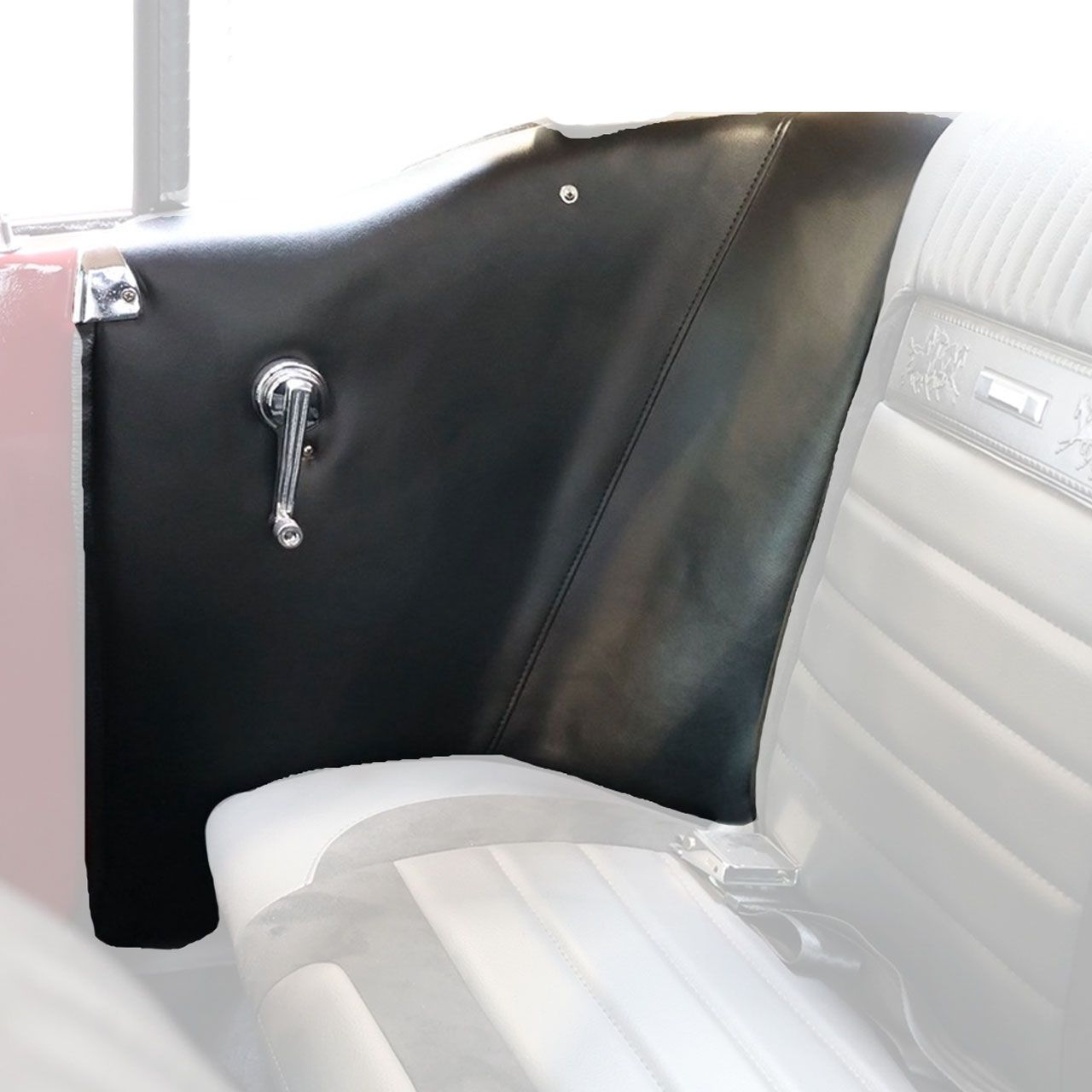 Bezug Seitenwandverkleidung 65-68 Coupe, Schwarz Bezug Seitenwandverkleidung 65-68 Coupe, Schwarz