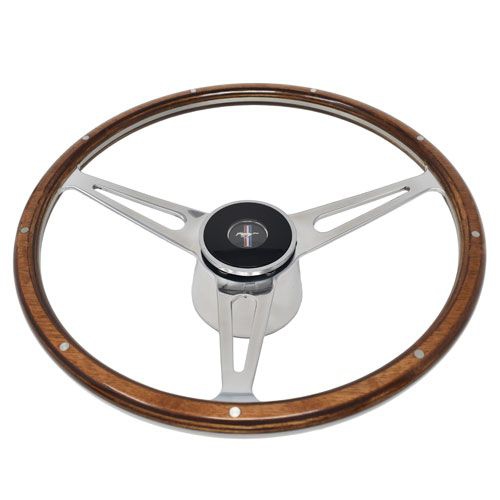 Lenkrad 3-Speichen "Shelby Style" mit Nabe in 15", 68-73 Lenkrad 3-Speichen "Shelby Style" mit Nabe in 15", 68-73