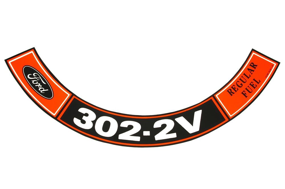 Luftfilteraufkleber, 302 2V,  70-71 Luftfilteraufkleber, 302 2V,  70-71