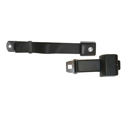 2-Punkt Sicherheitsgurt m. Automatik, 68-73, Schwarz, Starbust Button