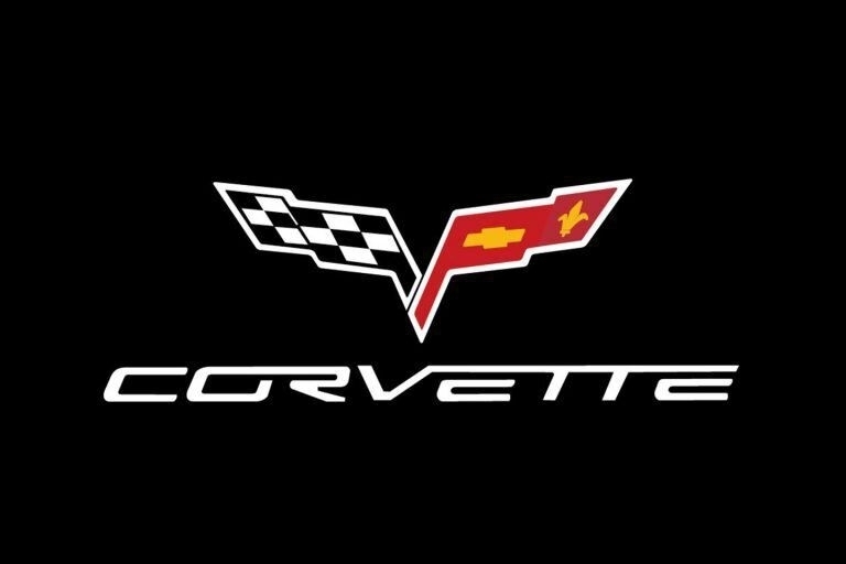 Kotflügelschoner Motorraum mit - Corvette C6 - Logo, Stück