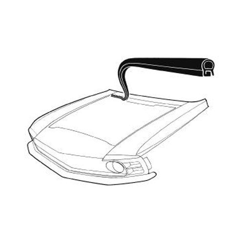 Dichtung Motorhaube-Windlauf, 69-70 Dichtung Motorhaube-Windlauf, 69-70