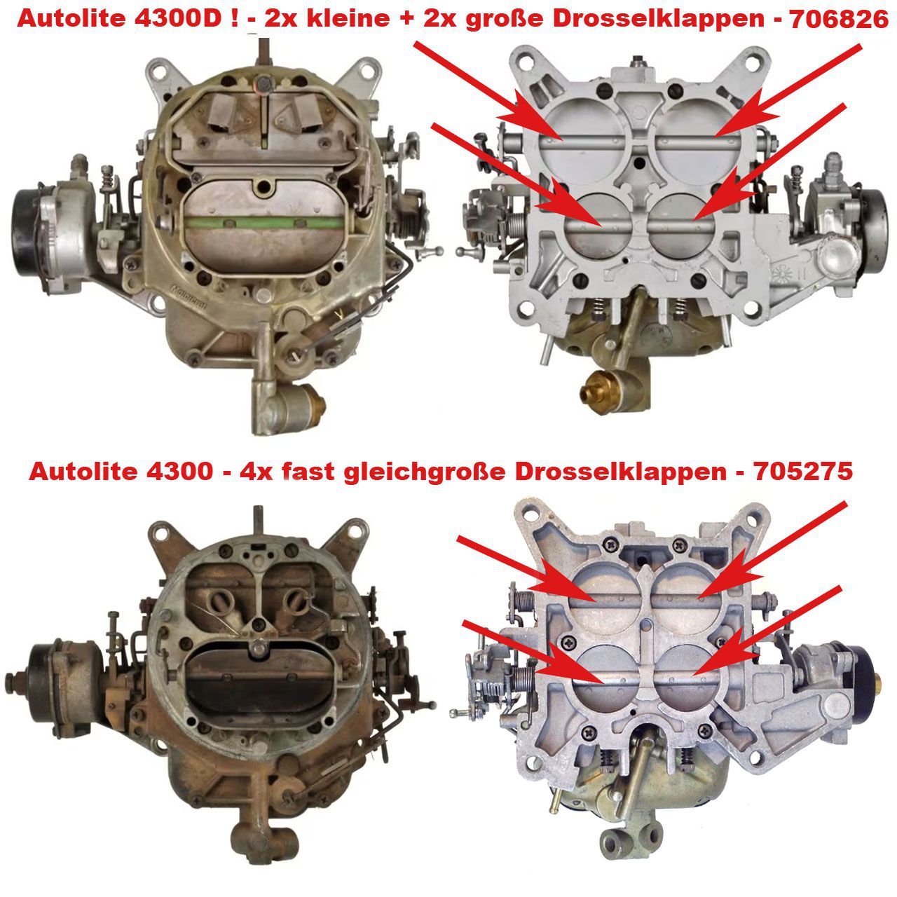 Überholsatz Orig. Vergaser, Autolite 4300, 302, 351 Überholsatz Orig. Vergaser, Autolite 4300, 302, 351