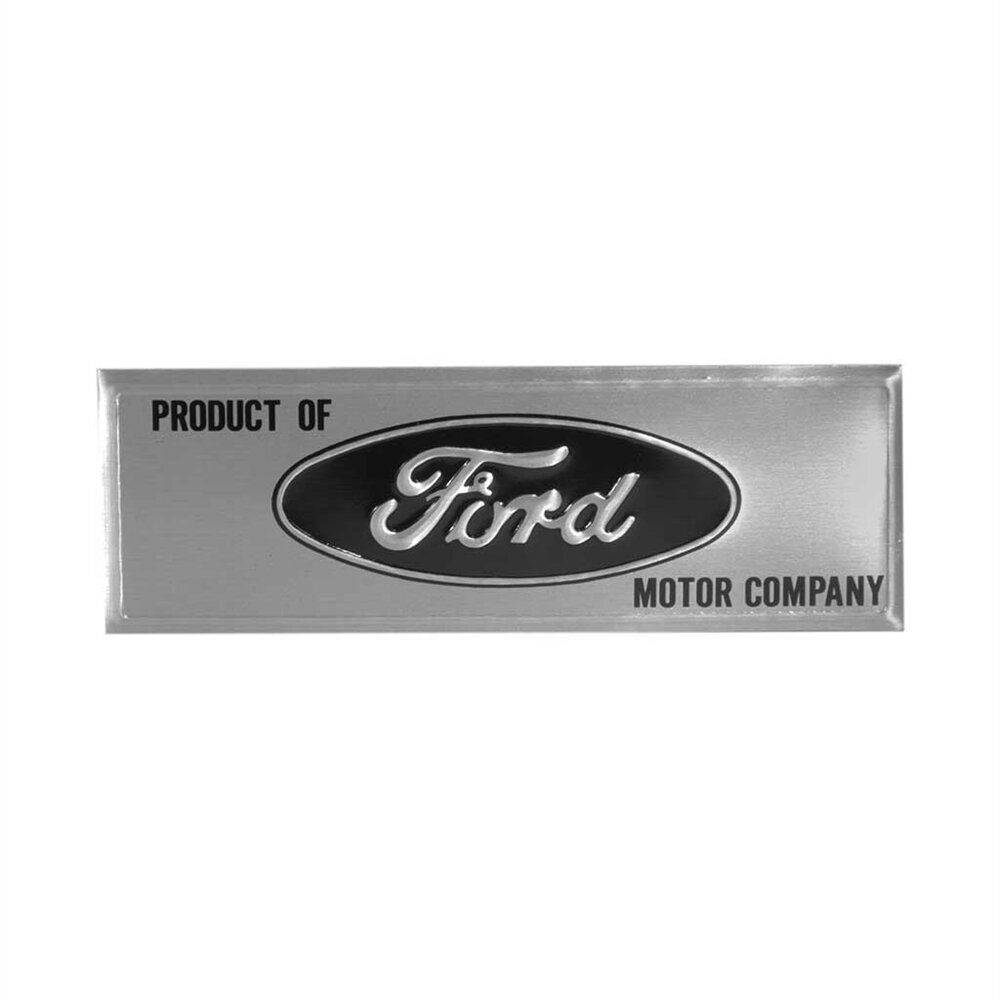 Emblem für Türeinstiegsleiste "Ford", 65-66, Schwarz Emblem für Türeinstiegsleiste "Ford", 65-66, Schwarz
