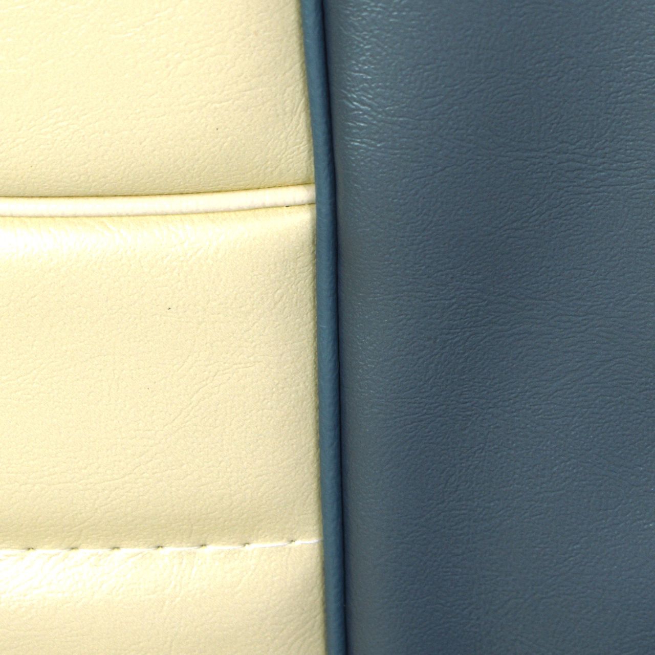 Sitzbezugsatz Pony, 65-66 Cabriolet, Blau/Weiß (Blue/White)