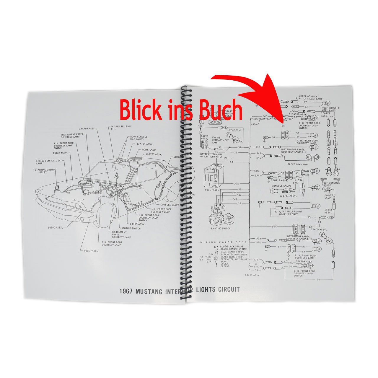 Buch Wiring Diagram 67 - Schaltplan Groß