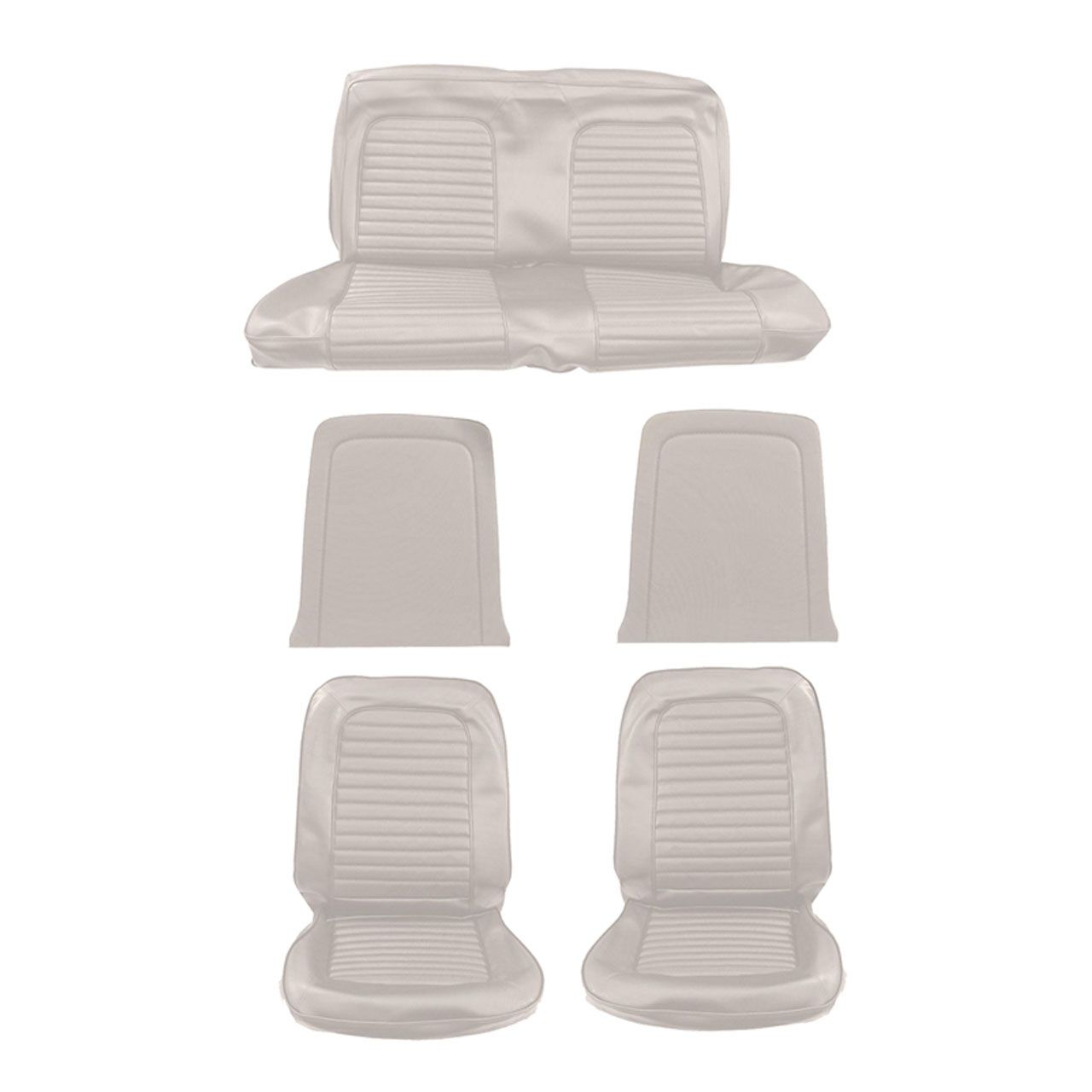Sitzbezugsatz Standard, 65 Cabriolet, Weiß (White)