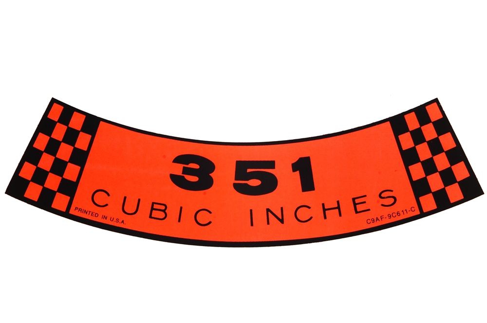 Luftfilteraufkleber, 351,  69 Luftfilteraufkleber, 351,  69