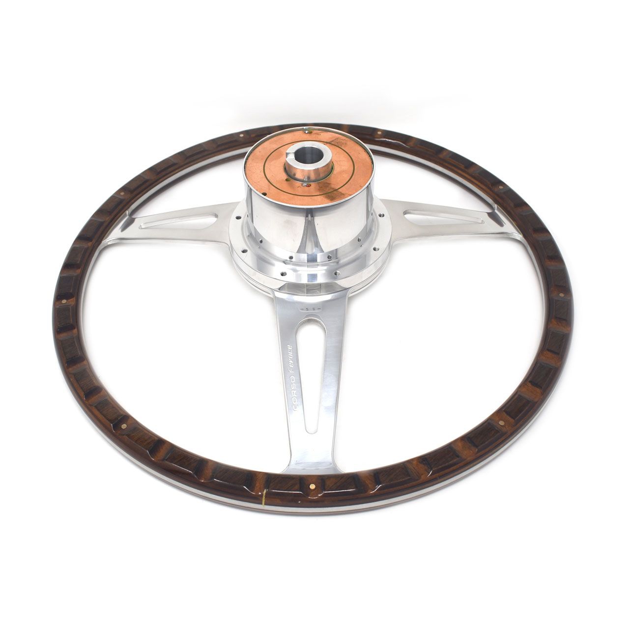 Lenkrad 3-Speichen "Sebring Style" mit Nabe in 15", 68-73 Lenkrad 3-Speichen "Sebring Style" mit Nabe in 15", 68-73