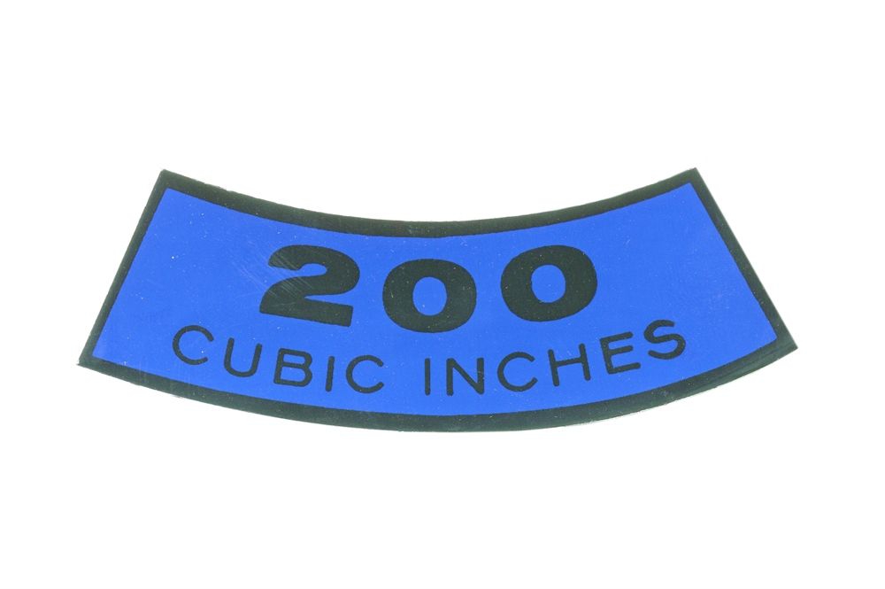 Luftfilteraufkleber, 200,  65-68 Luftfilteraufkleber, 200,  65-68