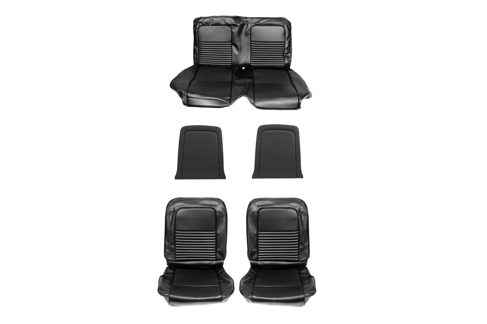 Sitzbezugsatz Standard, 67 Coupe, Schwarz (Black)