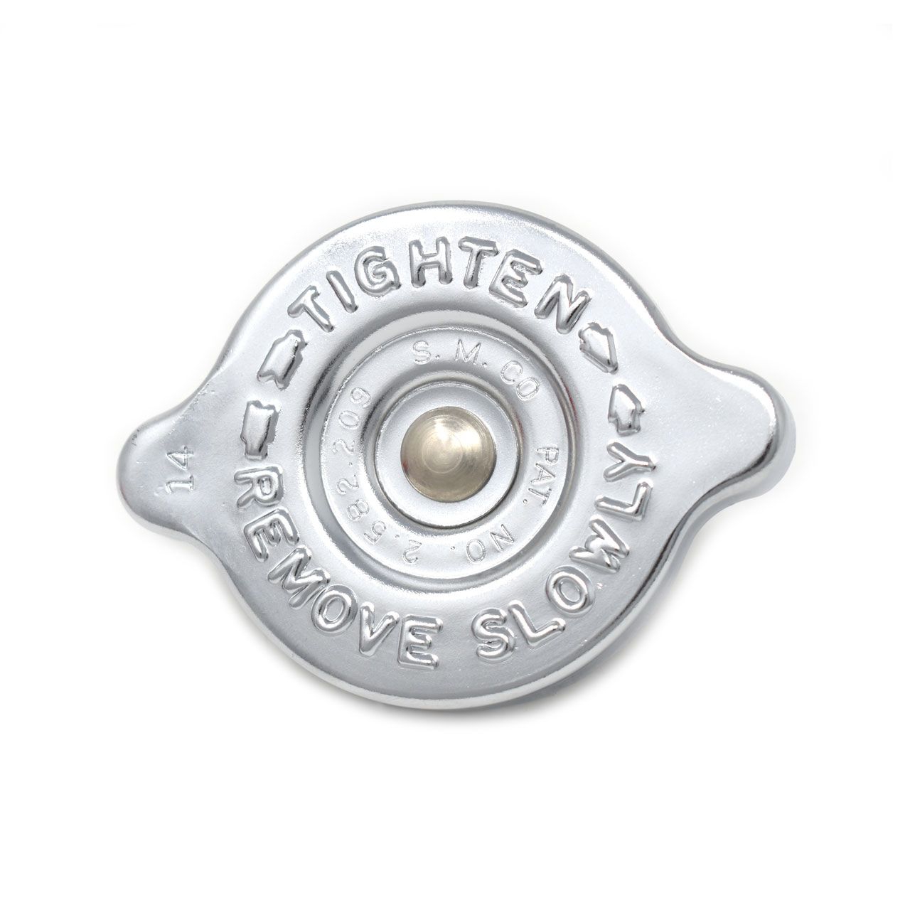 Kühlerverschlußdeckel, alle 64-66, Chrom, SMCO, 14lbs, Concours Kühlerverschlußdeckel, alle 64-66, Chrom, SMCO, 14lbs, Concours