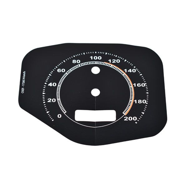 Tachoscheibe mit 200km/h Skala, 70 (120mph), Standard Tachoscheibe mit 200km/h Skala, 70 (120mph), Standard