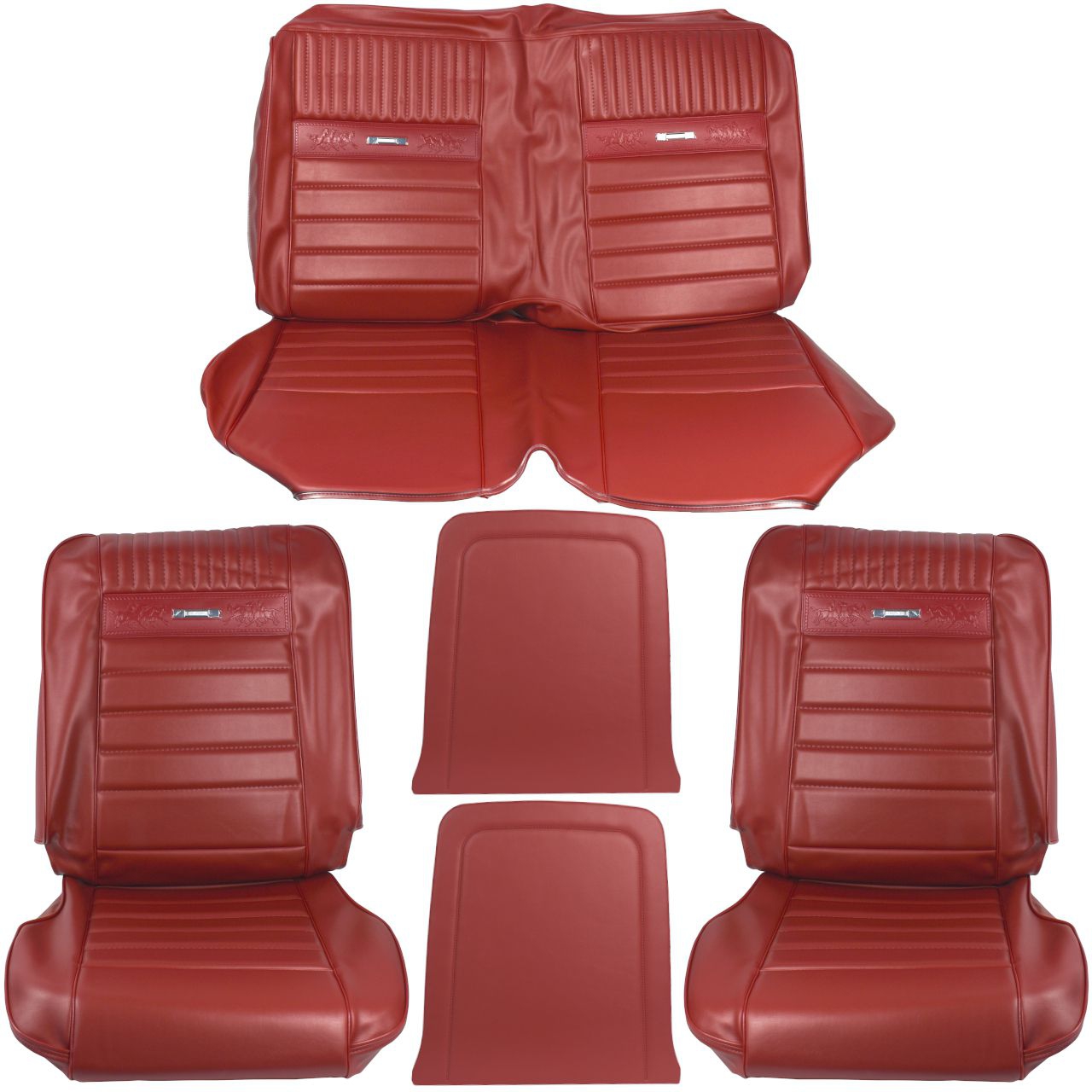 Sitzbezugsatz Pony, 65 Cabriolet, Rot (65 Red)