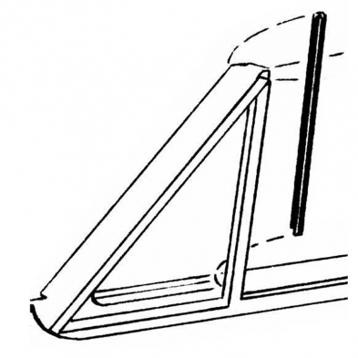 Dichtung Dreiecksfenster 65-66 RH/LH, Gerade, A-Qualität