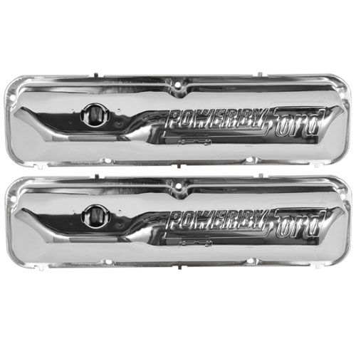 Ventildeckel Chrom, "Powered by Ford", 67-73 OEM, 390-428 Ventildeckel Chrom, "Powered by Ford", 67-73 OEM, 390-428