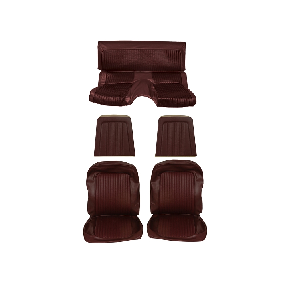 Sitzbezugsatz Standard, 68 Fastback, Rotbraun (Maroon)
