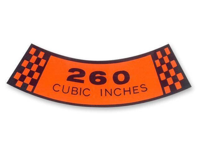 Luftfilteraufkleber, 260,  64-1/2 Luftfilteraufkleber, 260,  64-1/2