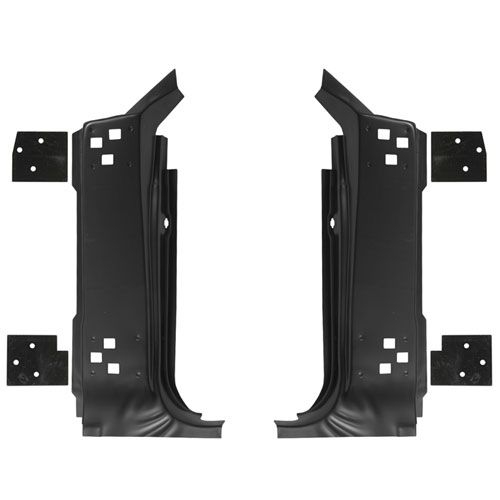 A-Säule - Trägerblech Türscharnier, 67-68, RH & LH A-Säule - Trägerblech Türscharnier, 67-68, RH & LH