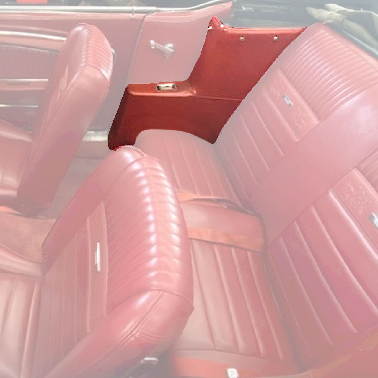 Bezug Seitenwandverkleidung 65 Cabrio, Rot