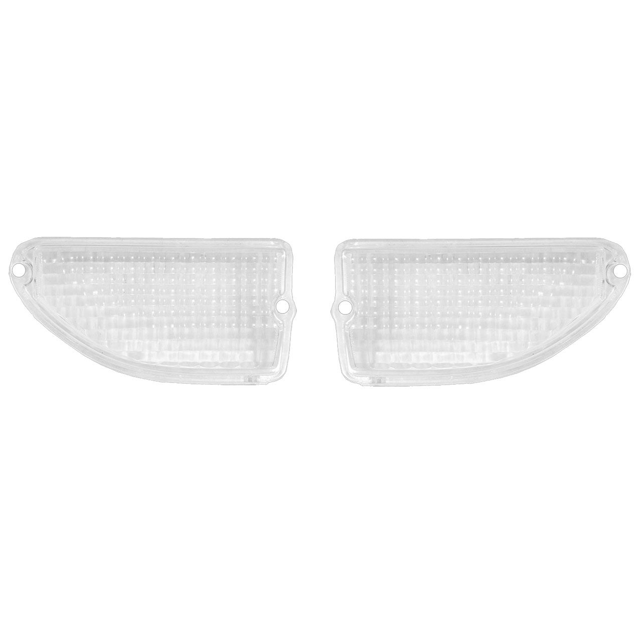 Weiße Blinkergläser für 69-70, Paar