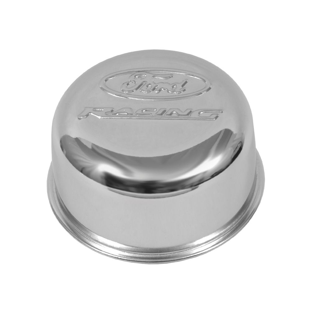 Öldeckel "Ford Racing", Chrom mit Drehverschluß (Twist On) Öldeckel "Ford Racing", Chrom mit Drehverschluß (Twist On)