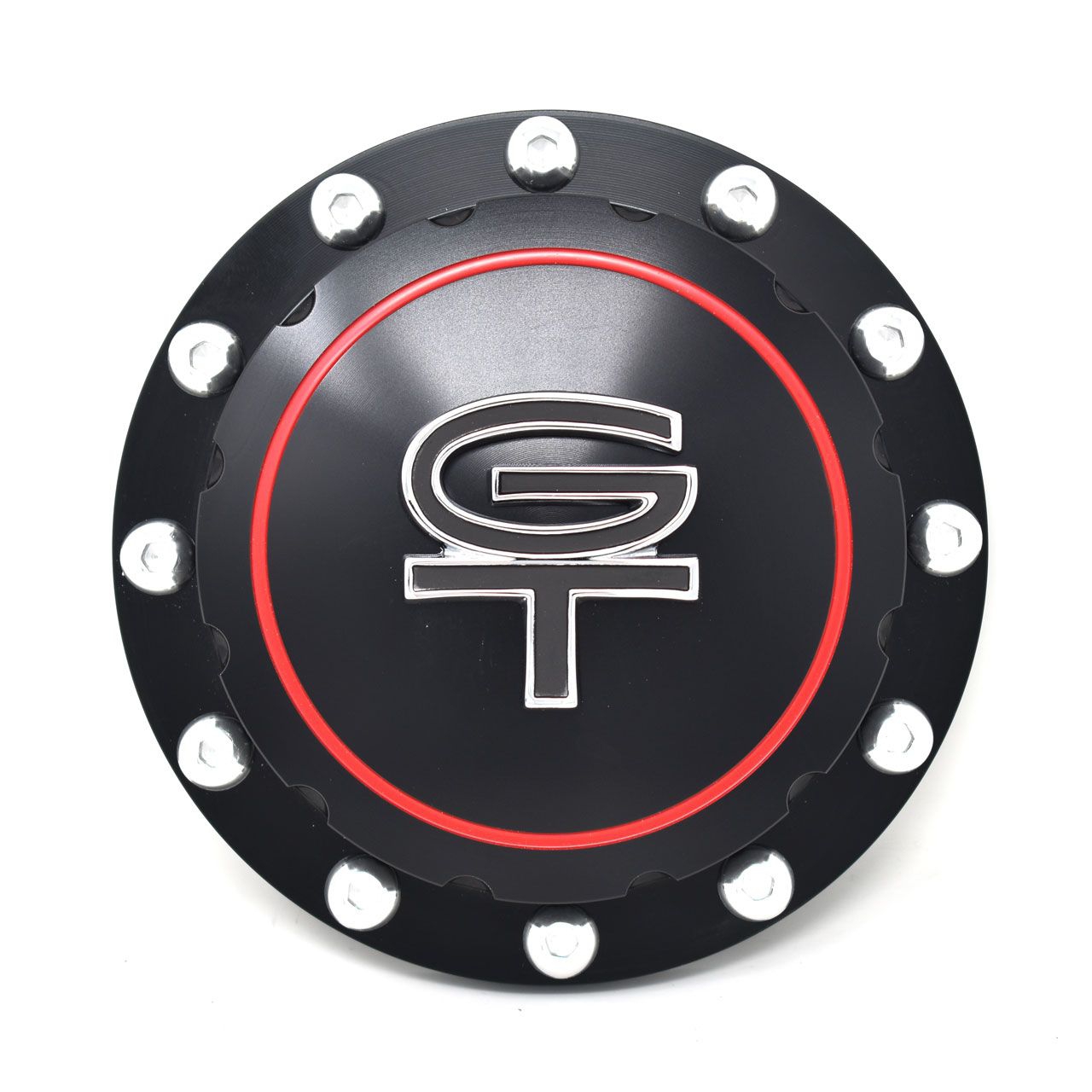 Tankverschluß, 64-73 Aluminium mit GT Logo Tankverschluß, 64-73 Aluminium mit GT Logo