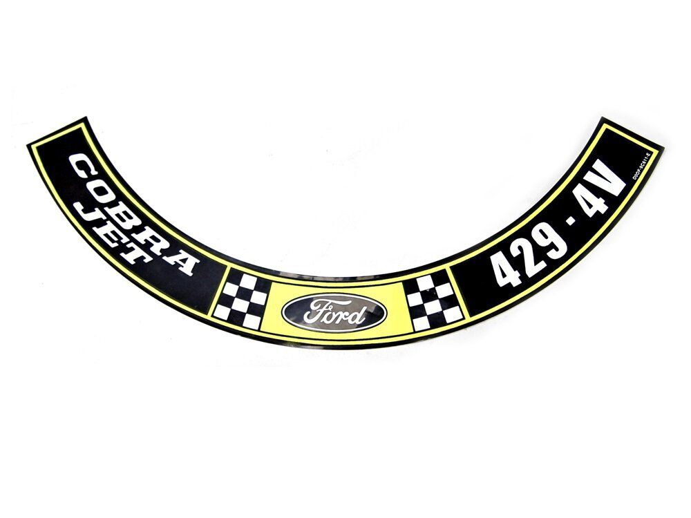 Luftfilteraufkleber, 429 COBRA JET,  71 Luftfilteraufkleber, 429 COBRA JET,  71