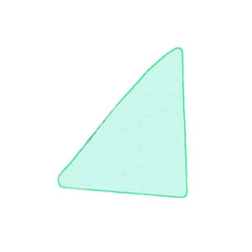 Seitenscheibe hinten, 65-66, RH, Cabrio, nur Glas
