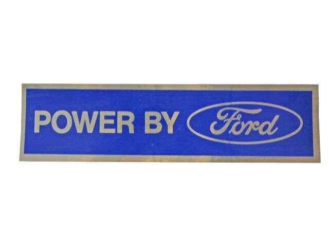 Aufkleber, Power by Ford, chrom