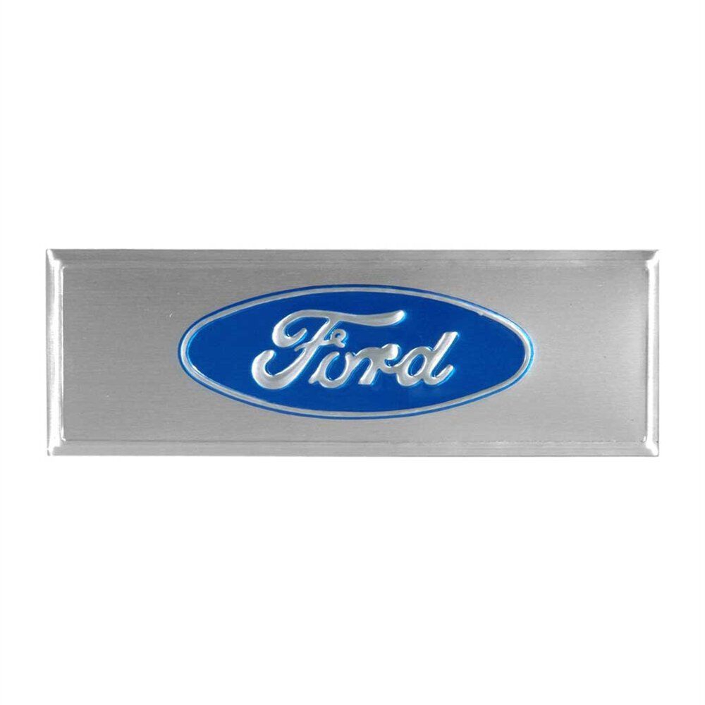 Emblem für Türeinstiegsleiste "Ford", 67-73, Blau Emblem für Türeinstiegsleiste "Ford", 67-73, Blau