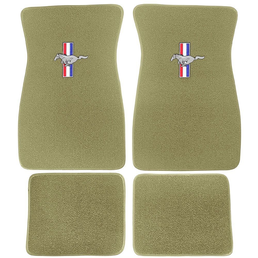 Teppich-Fußmatten mit Mustang (Ivy-Gold)