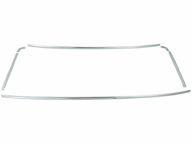 Zierleisten Heckscheibe, 65-66, Coupe