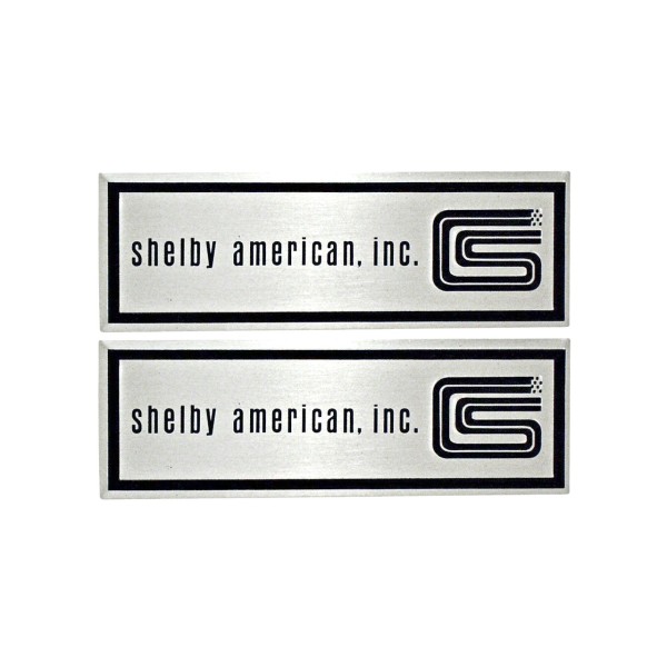 Embleme für Türeinstiegsleiste "Shelby American, Inc.", 65-66, Paar