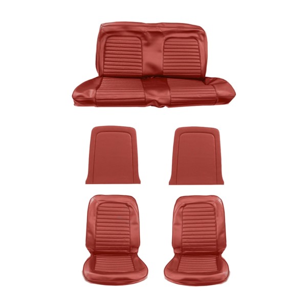 Sitzbezugsatz Standard, 65 Cabriolet, Rot (Bright Red)