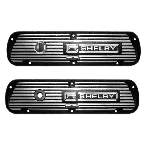 Ventildeckel Alu, "Shelby", 289-351W, schwarz