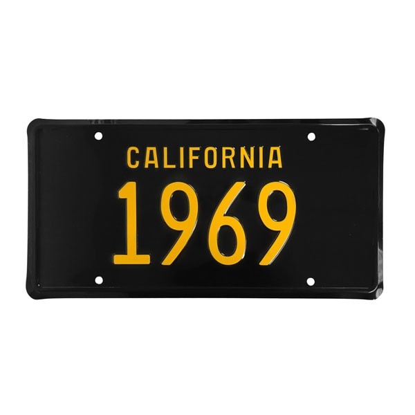 US-Kennzeichen "California 1969"
