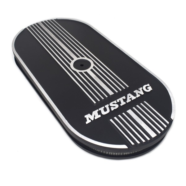 Luftfiltergehäuse Oval für 1x4V mit Mustang