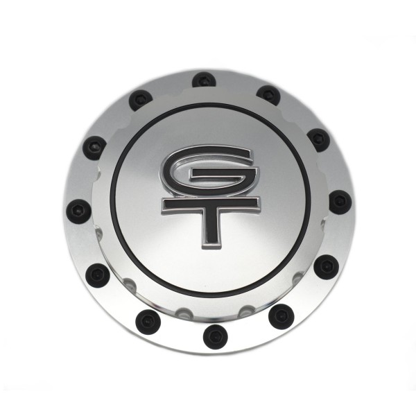 Tankverschluß, 64-73, ALU, GT Logo mit Haltekabel