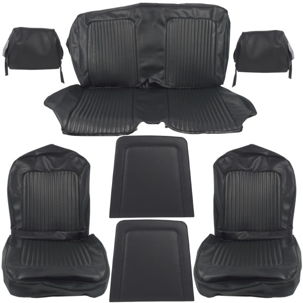 Sitzbezugsatz Standard, 69 Coupe, Schwarz (Black)